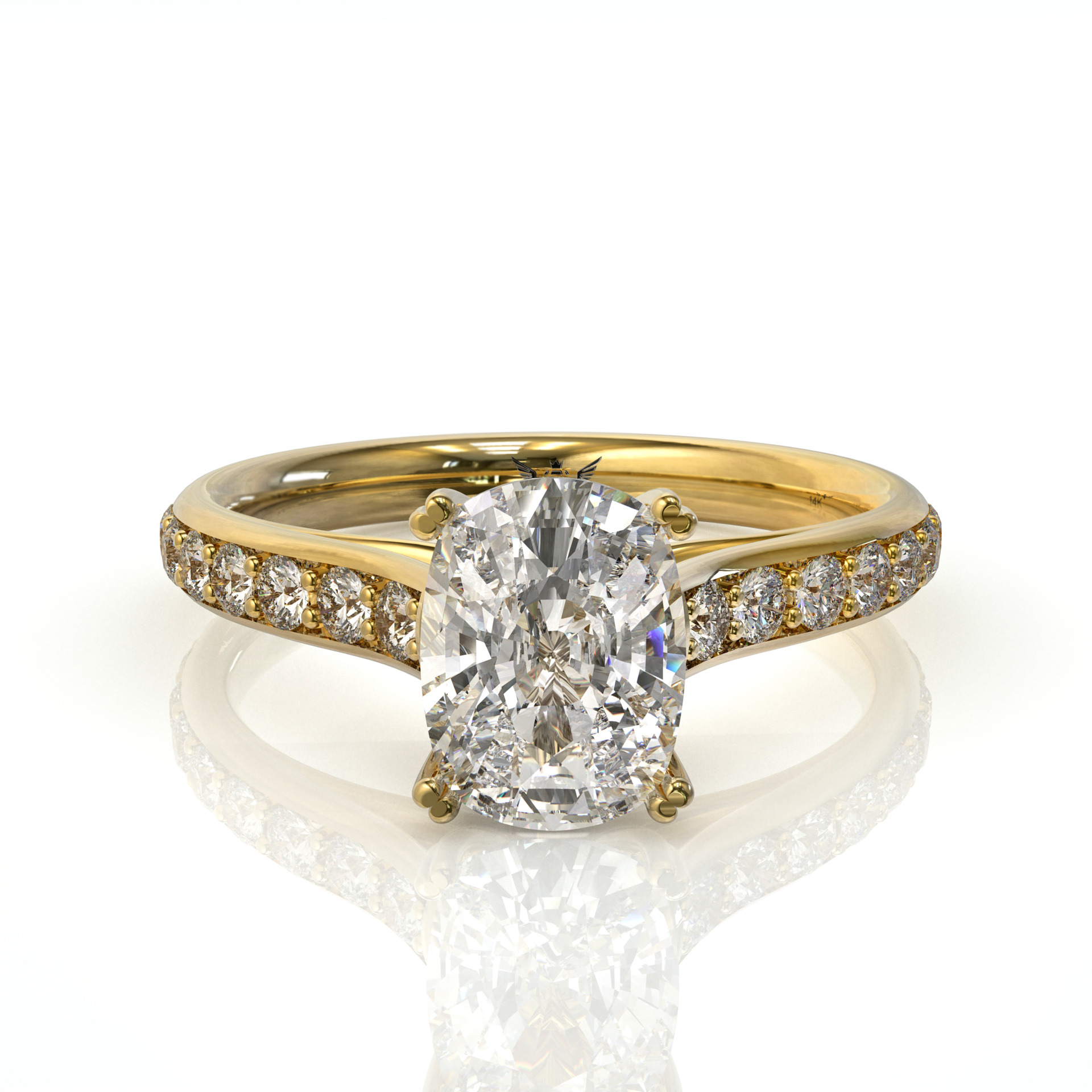 טבעת אירוסין יהלום רדיאנט דגם: סיגל