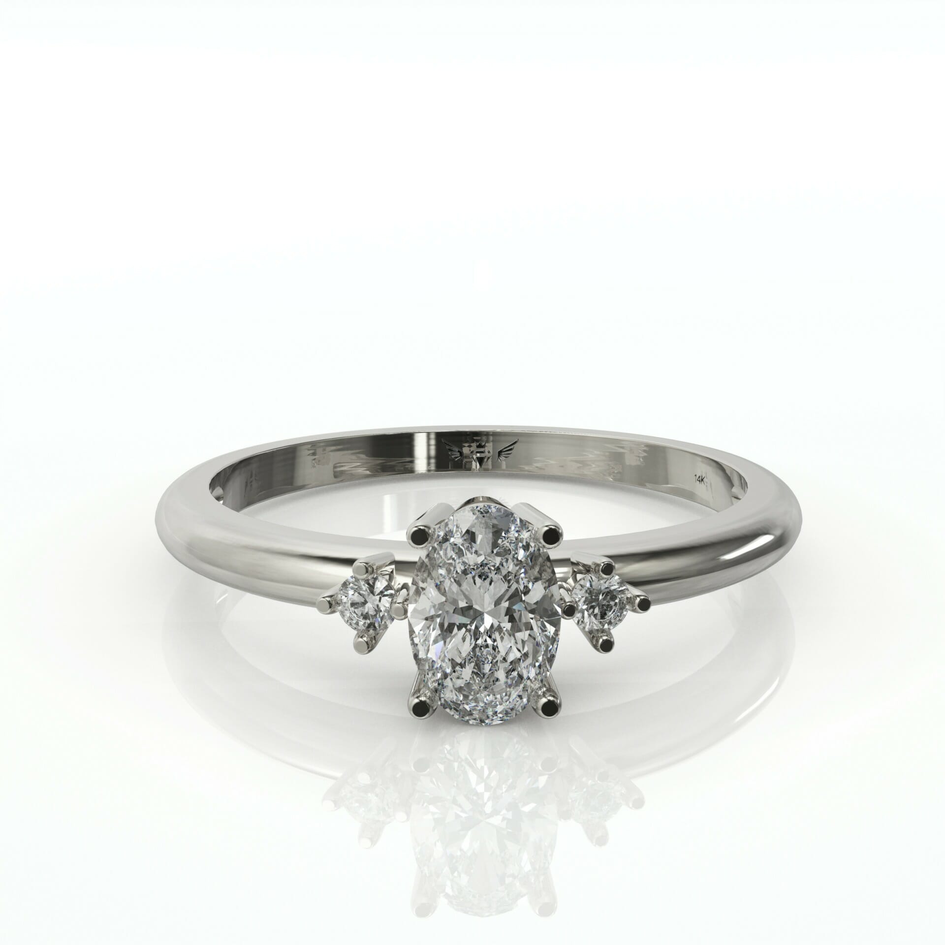 טבעת יהלומים עדינה דגם: Olivia