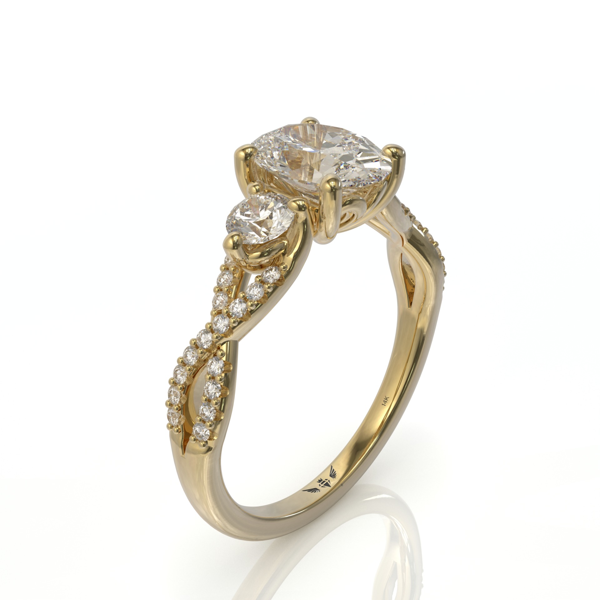 טבעות אירוסין ויהלומים זה שלמות דגם: בל