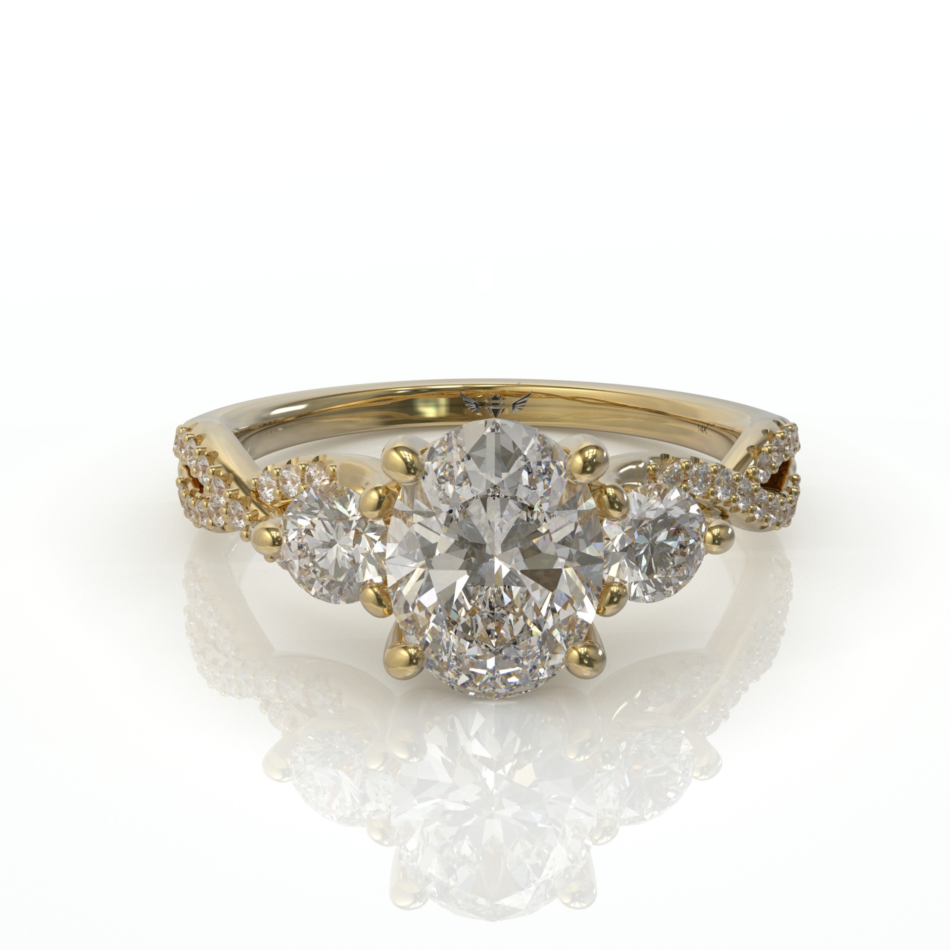 טבעות אירוסין ויהלומים זה שלמות דגם: בל