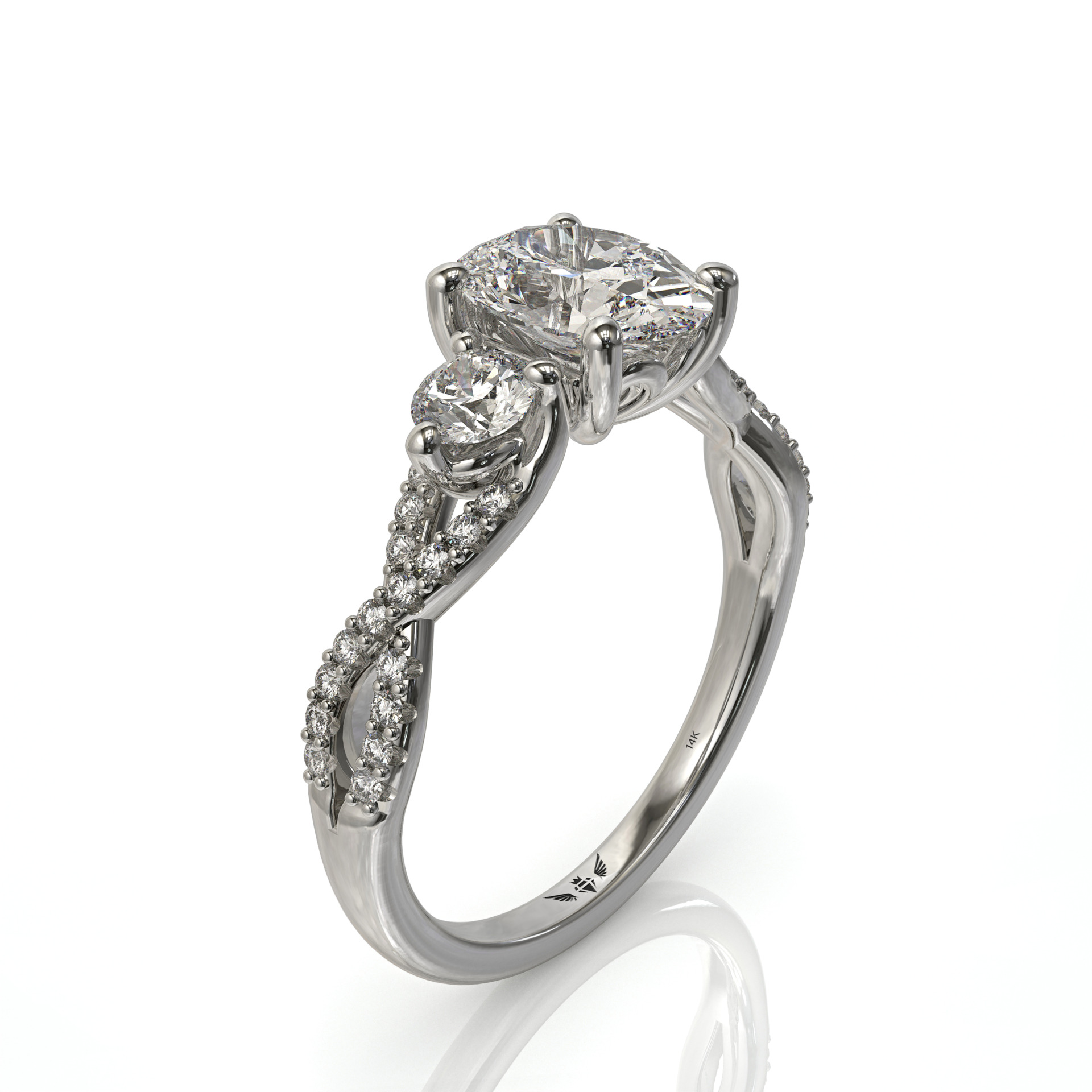 טבעות אירוסין ויהלומים זה שלמות דגם: בל