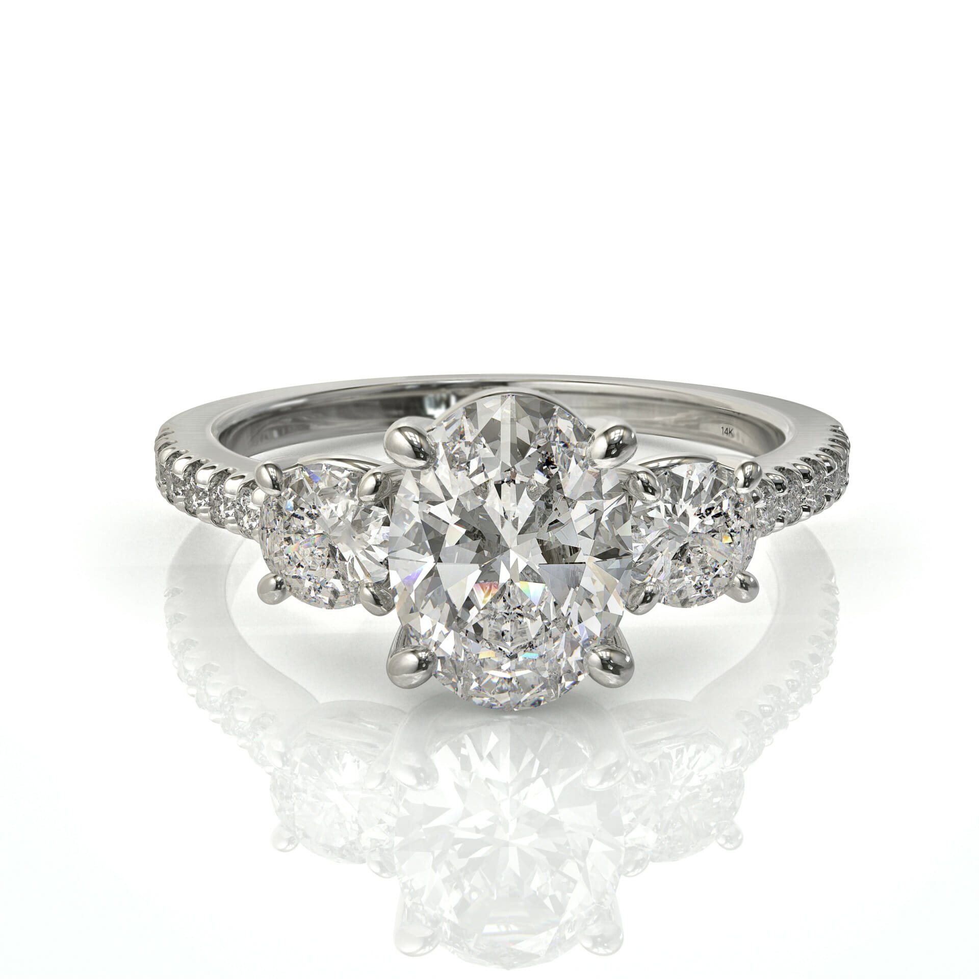 טבעת אירוסין זהב ויהלומים דגם: עדן