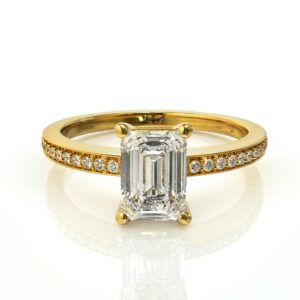 טבעת אירוסין ויהלום אמרלד דגם: אביגיל