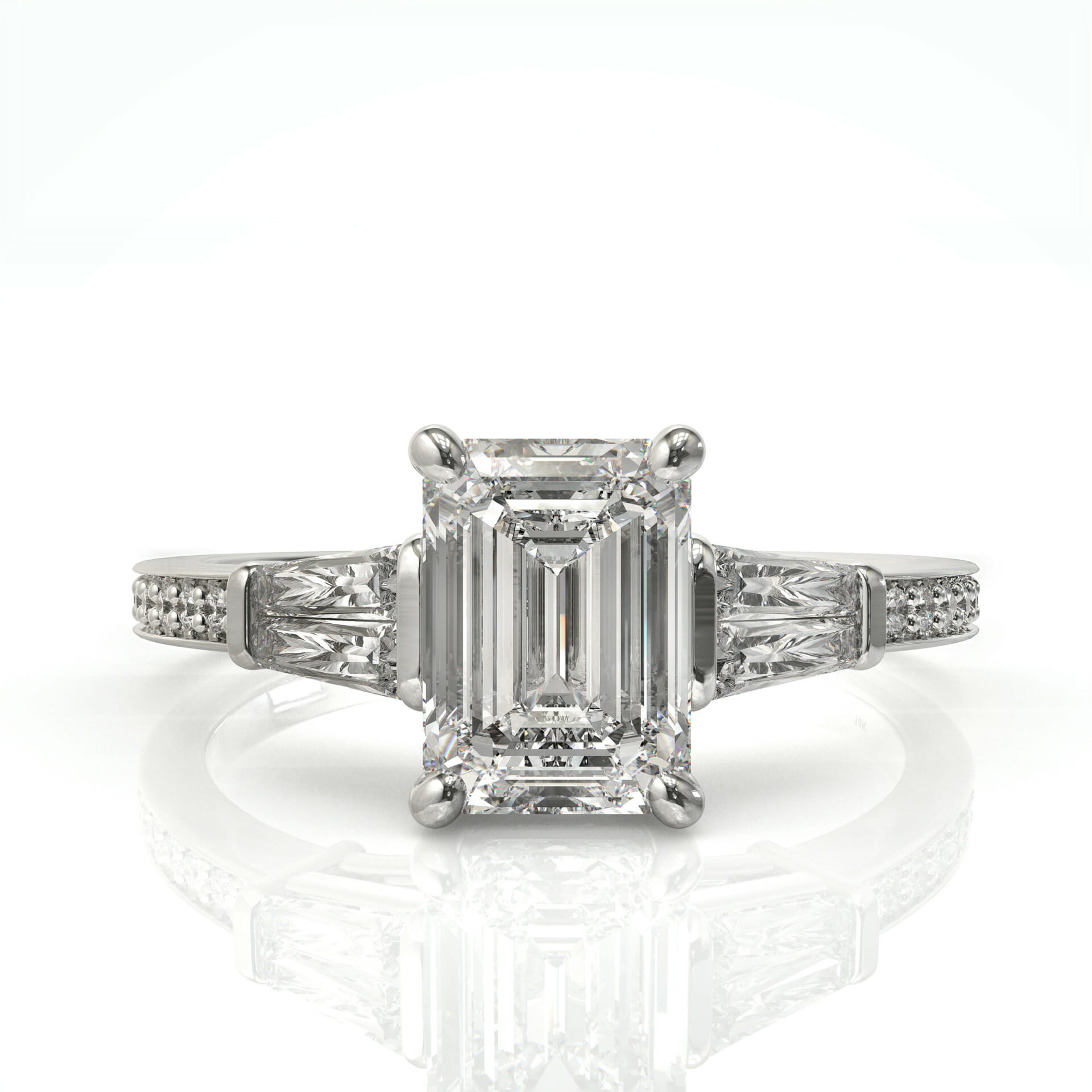 טבעת אירוסין יהלומים דגם: אמה