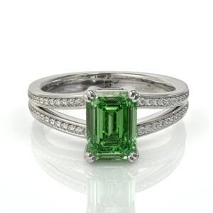 אמרלד ירוקה וטבעת זהב ויהלומים דגם: Naomi