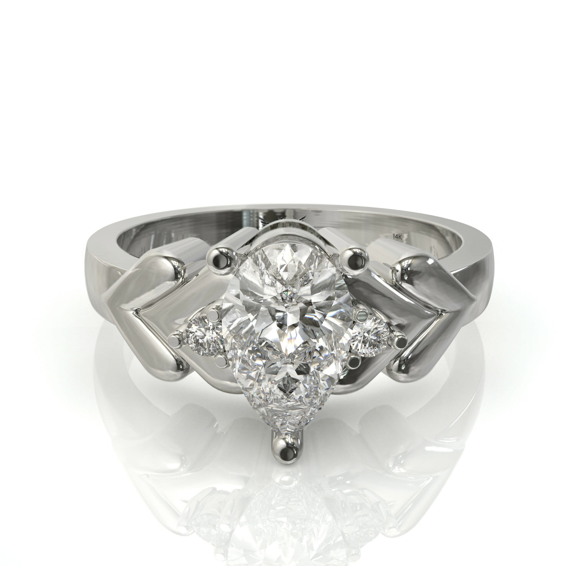 טבעת טיפה בעיצוב מיוחד דגם: Roni