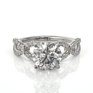 טבעת טוויסט כתר יהלומים דגם: היילי