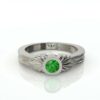 טבעת וינטאג' אבן חן אמרלד ירוקה דגם: Adi