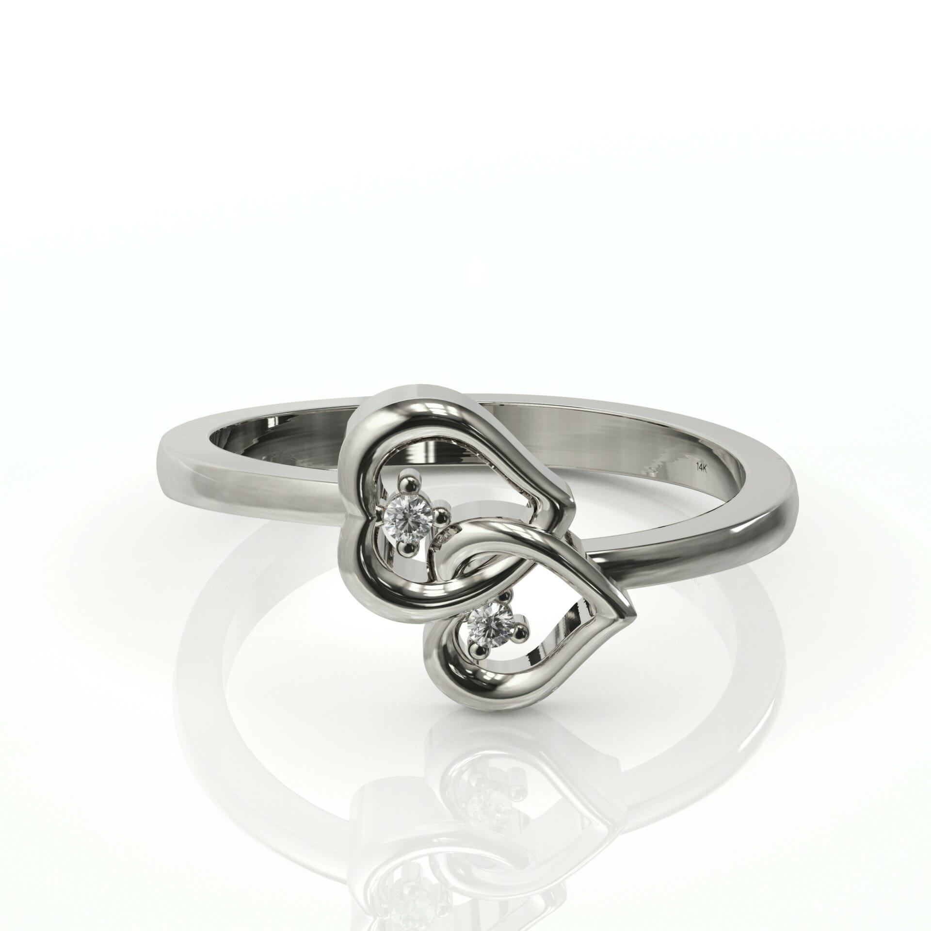 טבעת לב עדינה ארטמיס תכשיטים דגם: Victoria