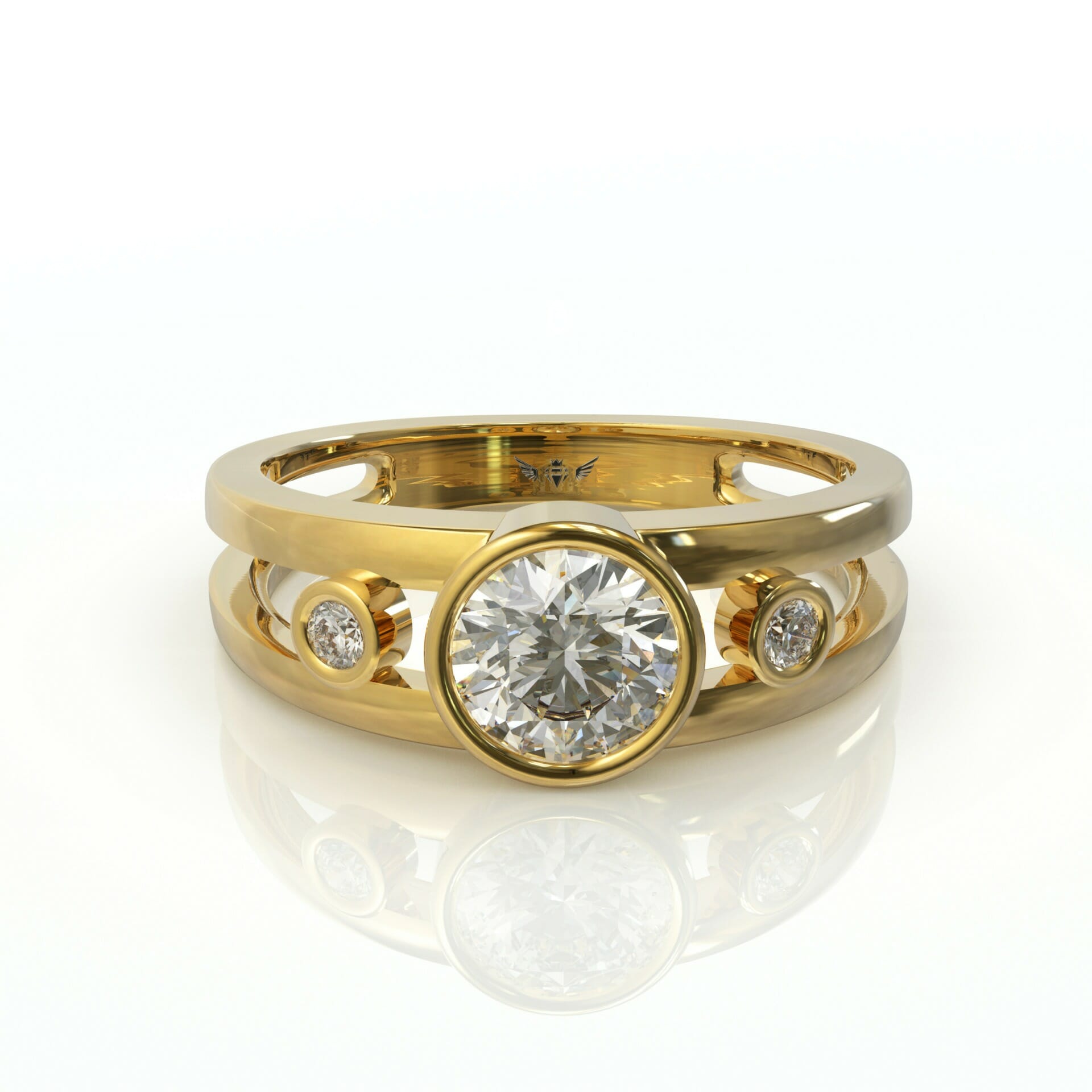 טבעת וינטאג ויהלומים מיוחדת דגם: Tal