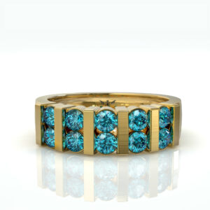 טבעת זהב ואבני חן דגם: Bailey