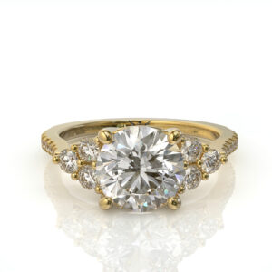 טבעת אירוסין מלכותית משובצת יהלומים דגם: ונוס