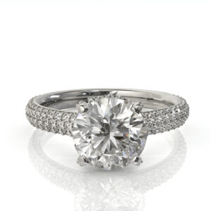 טבעת יהלומים יוקרתית למתנה או הצעת נישואין דגם: קלי