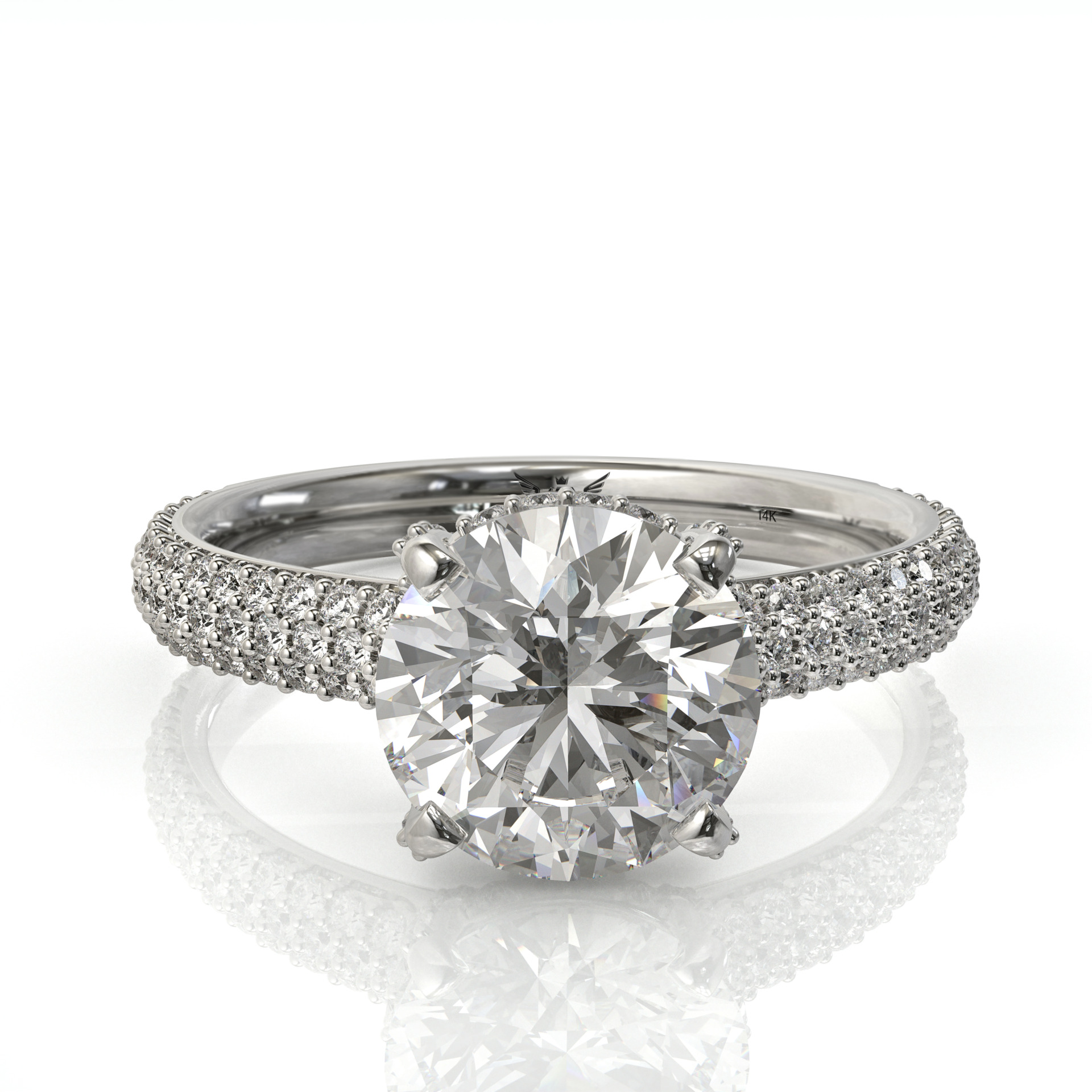 טבעת יהלומים יוקרתית למתנה או הצעת נישואין דגם: קלי