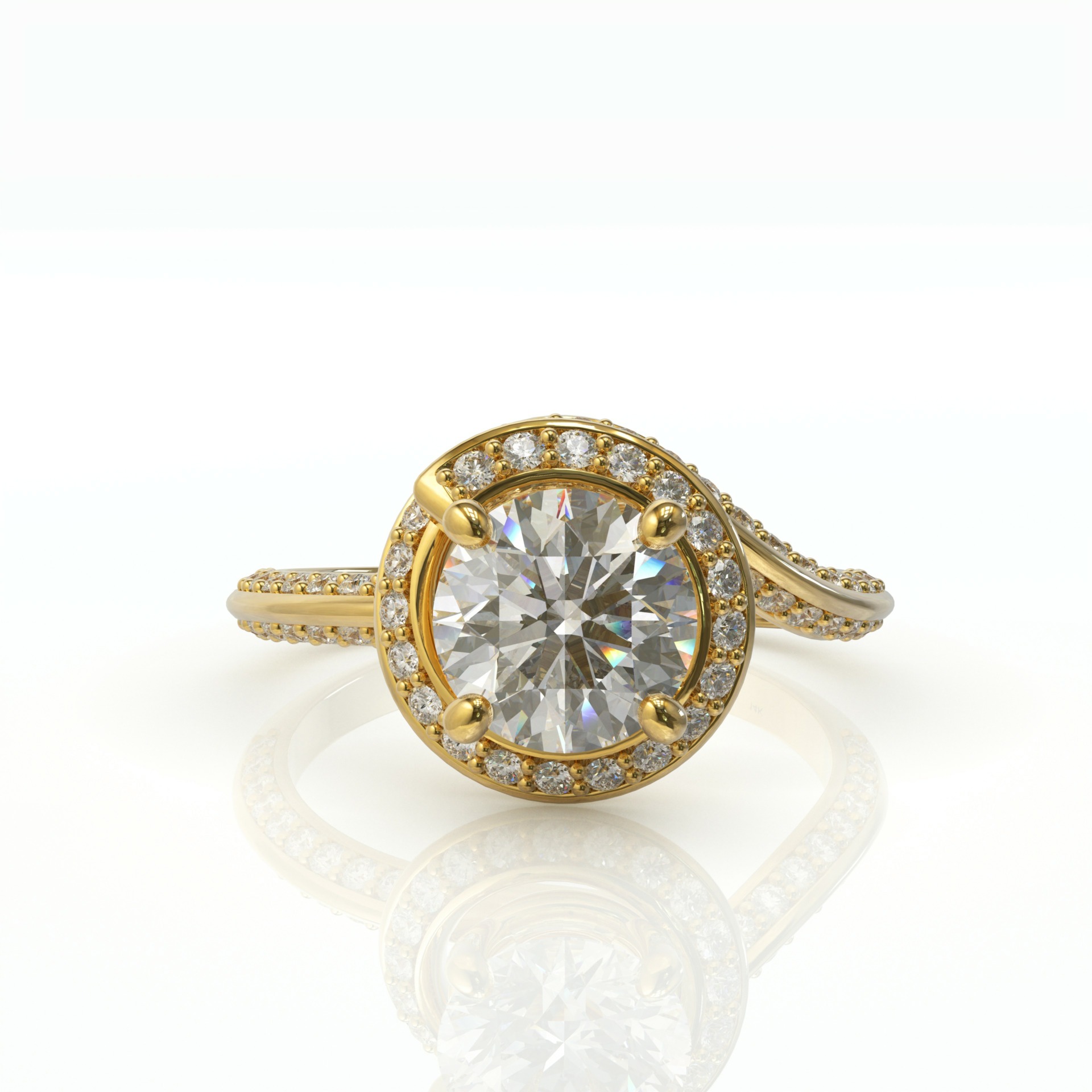 טבעת טוויסט להצעת נישואין מיוחדת דגם: שון