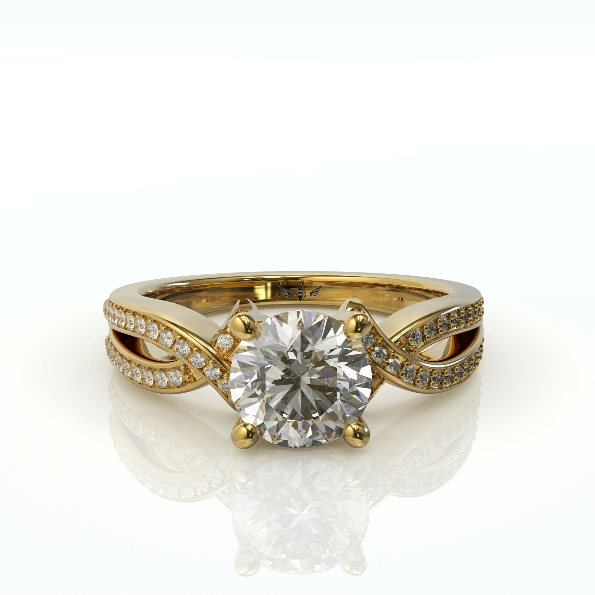 טבעת יהלומים יוקרתית מהבורסה ליהלומים דגם: לארה