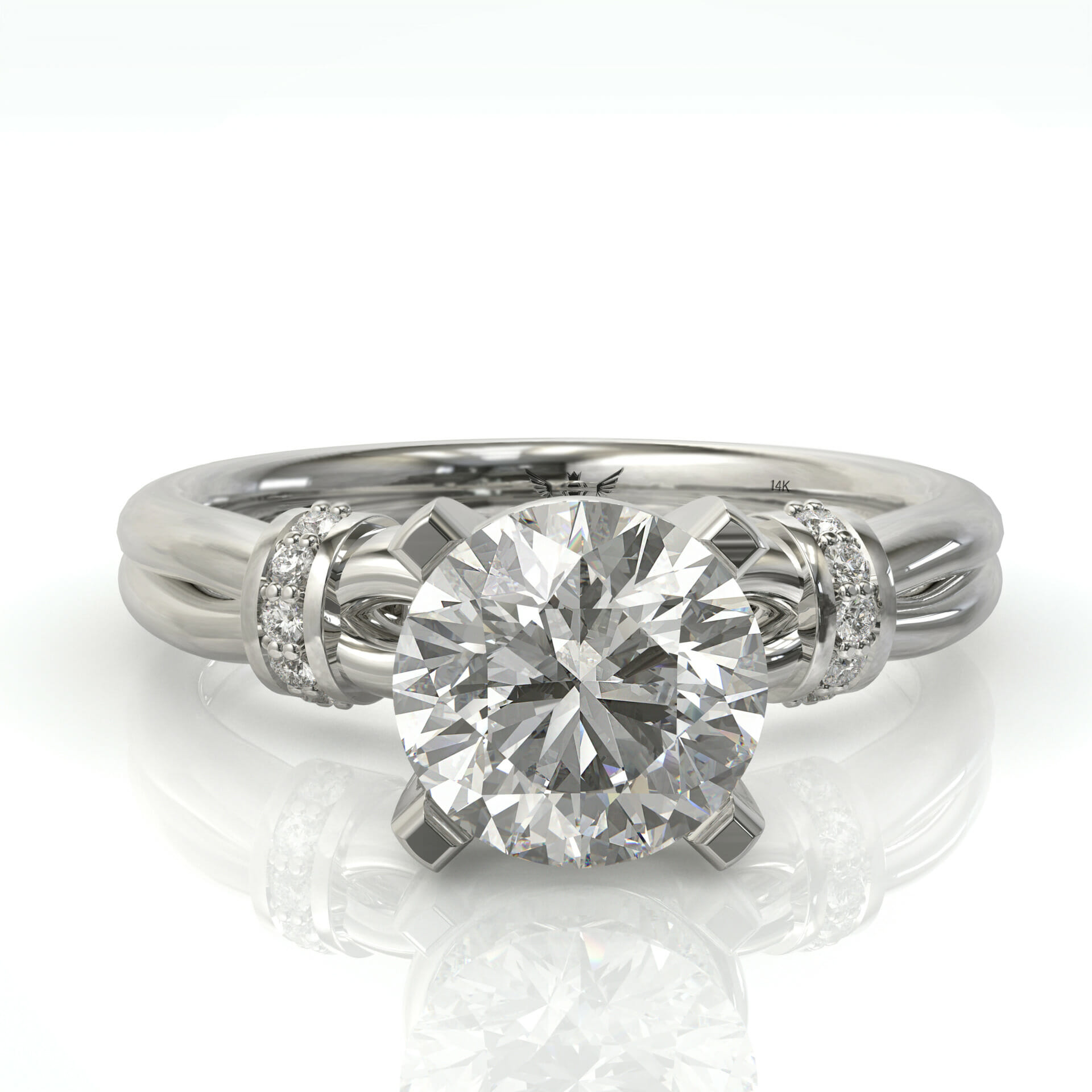 טבעת אירוסין בעיצוב אישי דגם: אליזבת