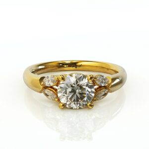 טבעת אירוסין יהלומי מרקיזה דגם: אלינור