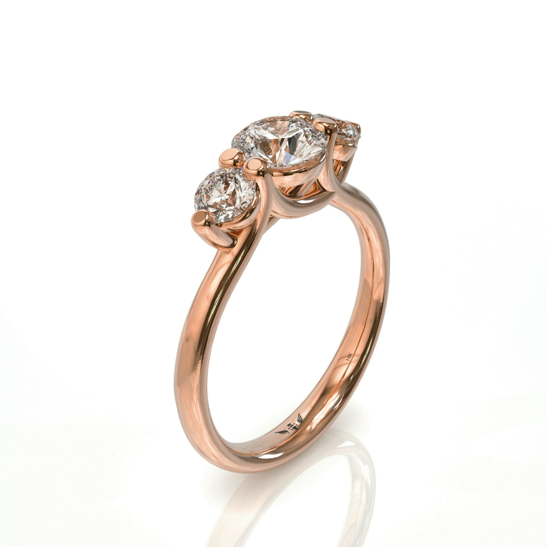 טבעת יהלומים בעיצוב ייחודי ונוצץ במיוחד דגם: Anat