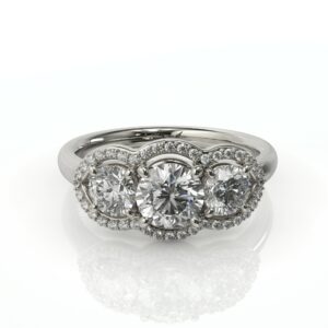 טבעת יהלומים ייחודית דגם: מלודי