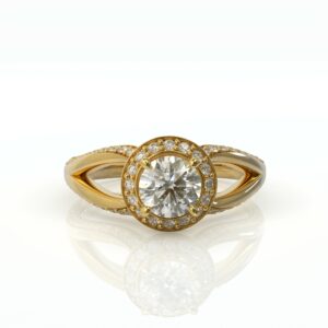 טבעות היילו וטוויסט יהלומים זה מושלם דגם: לונה