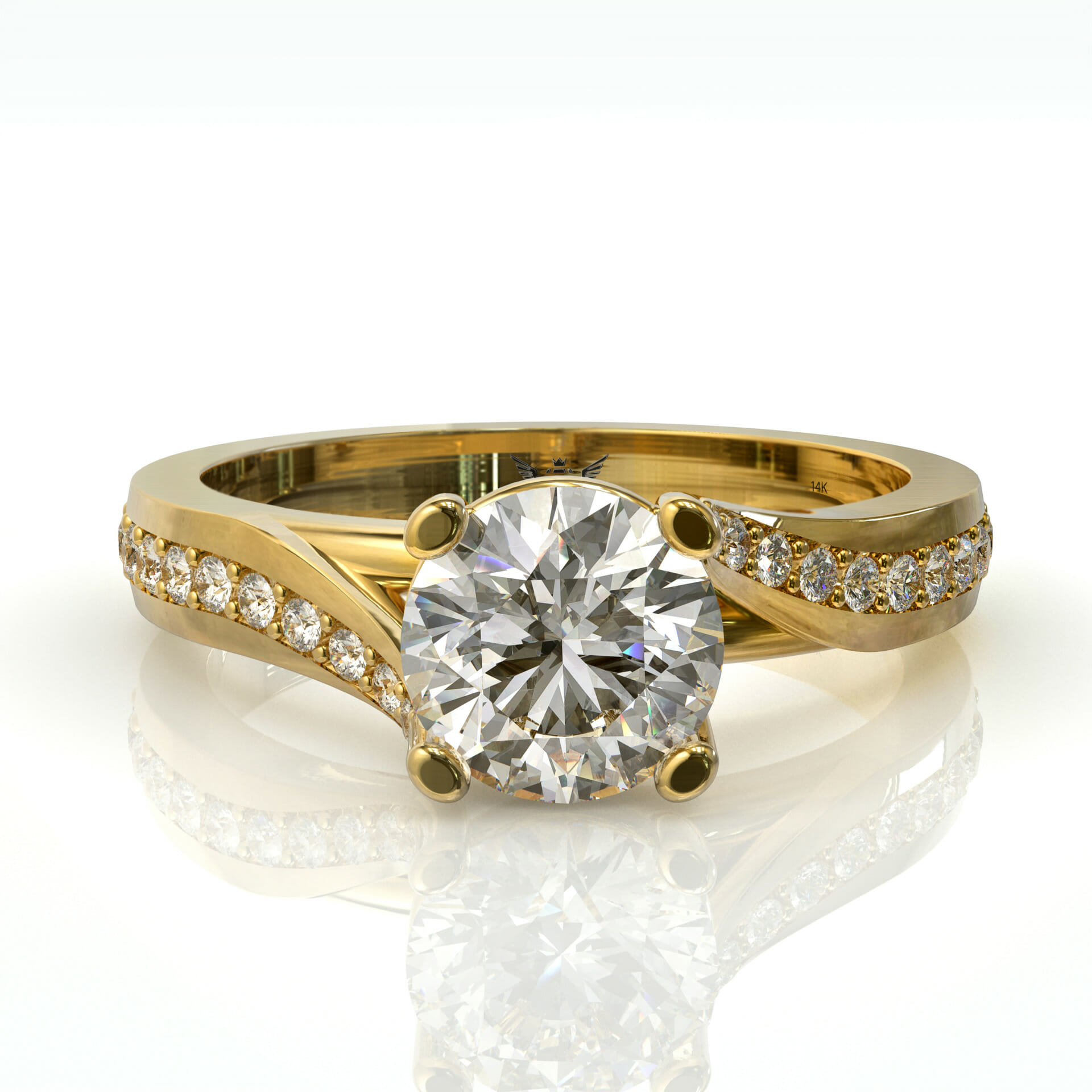 טבעת זהב ויהלומים מבית ארטמיס דגם: Yifat