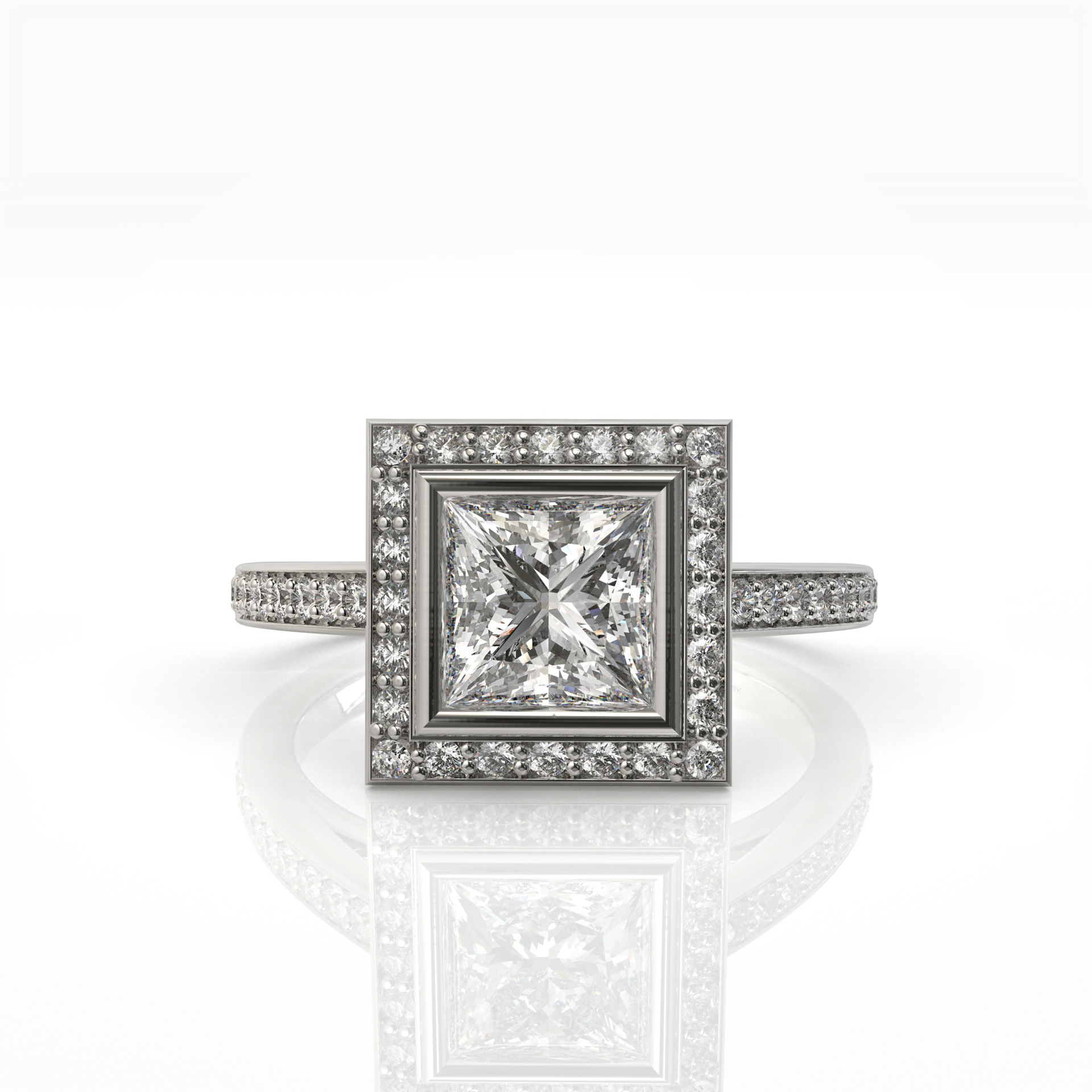 טבעת יוקרתית זהב ויהלומים מרהיבה ביופייה דגם: אמי