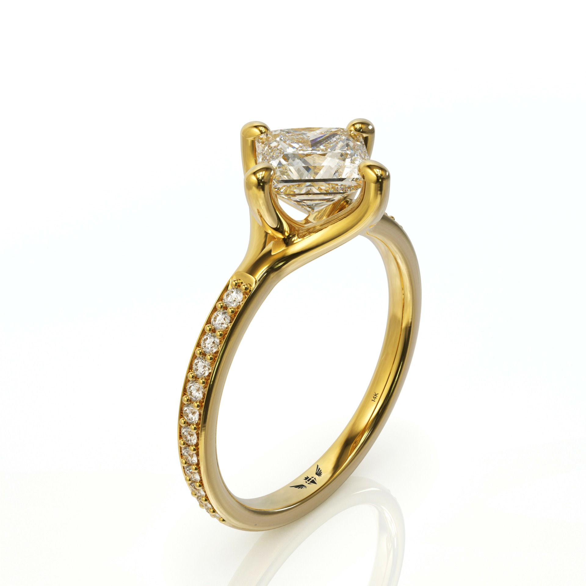 טבעת אירוסין קלאסית ומיוחדת דגם: Natalia