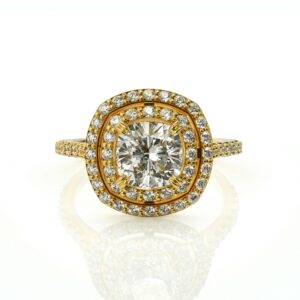 טבעת אירוסין יהלומים דגם: אנג'לינה