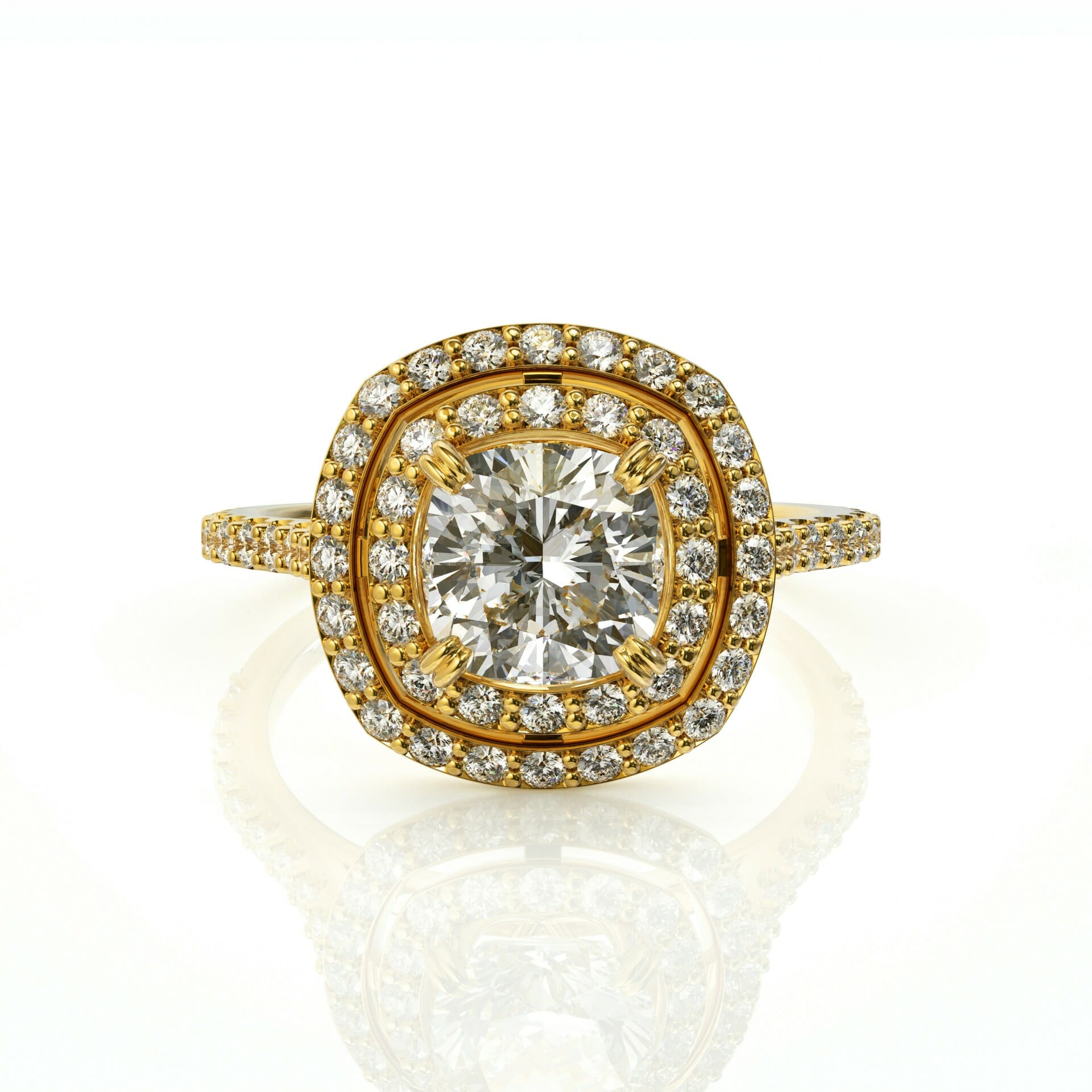 טבעת אירוסין יהלומים דגם: אנג'לינה