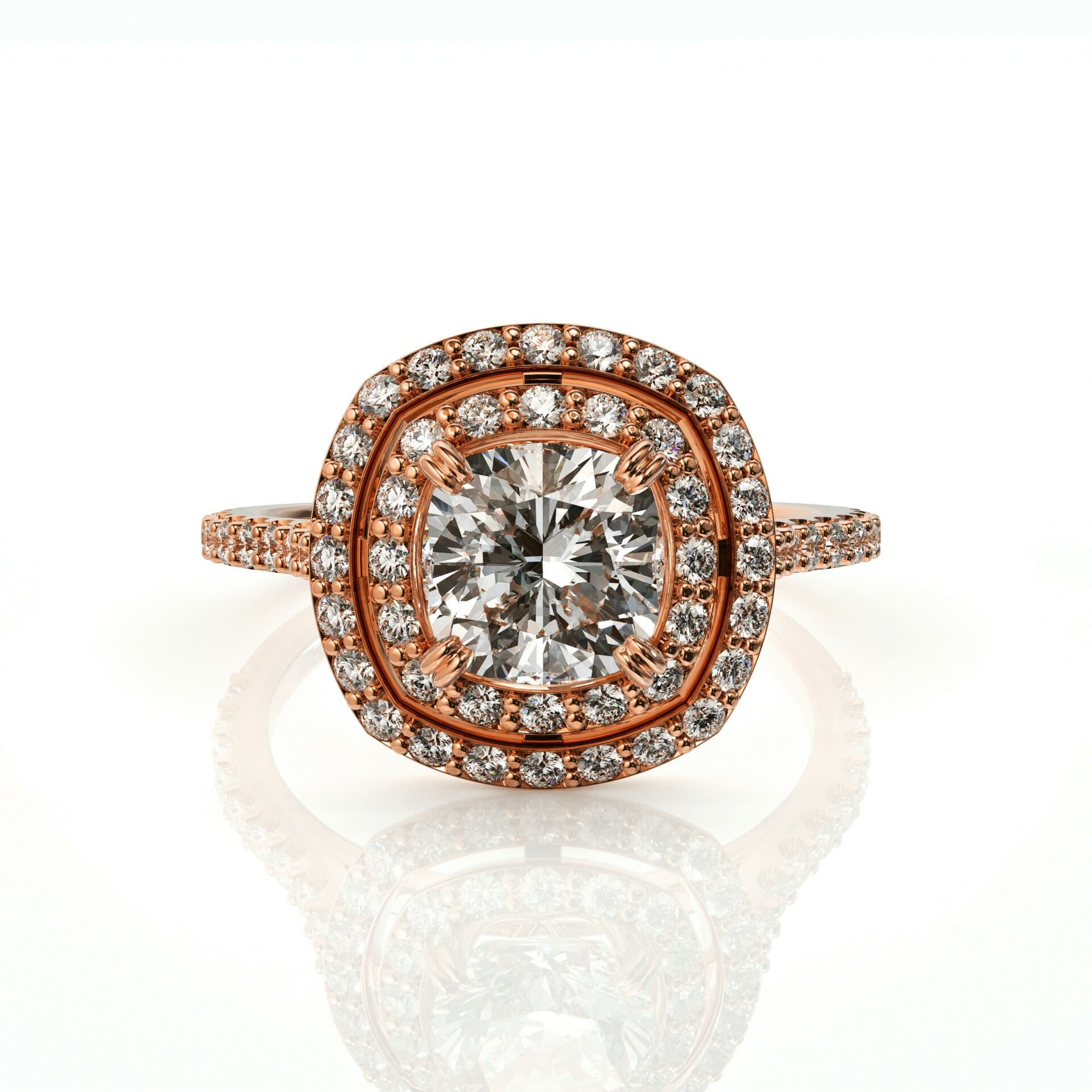 טבעת אירוסין יהלומים מרהיבה ביופייה דגם: אנג'לינה