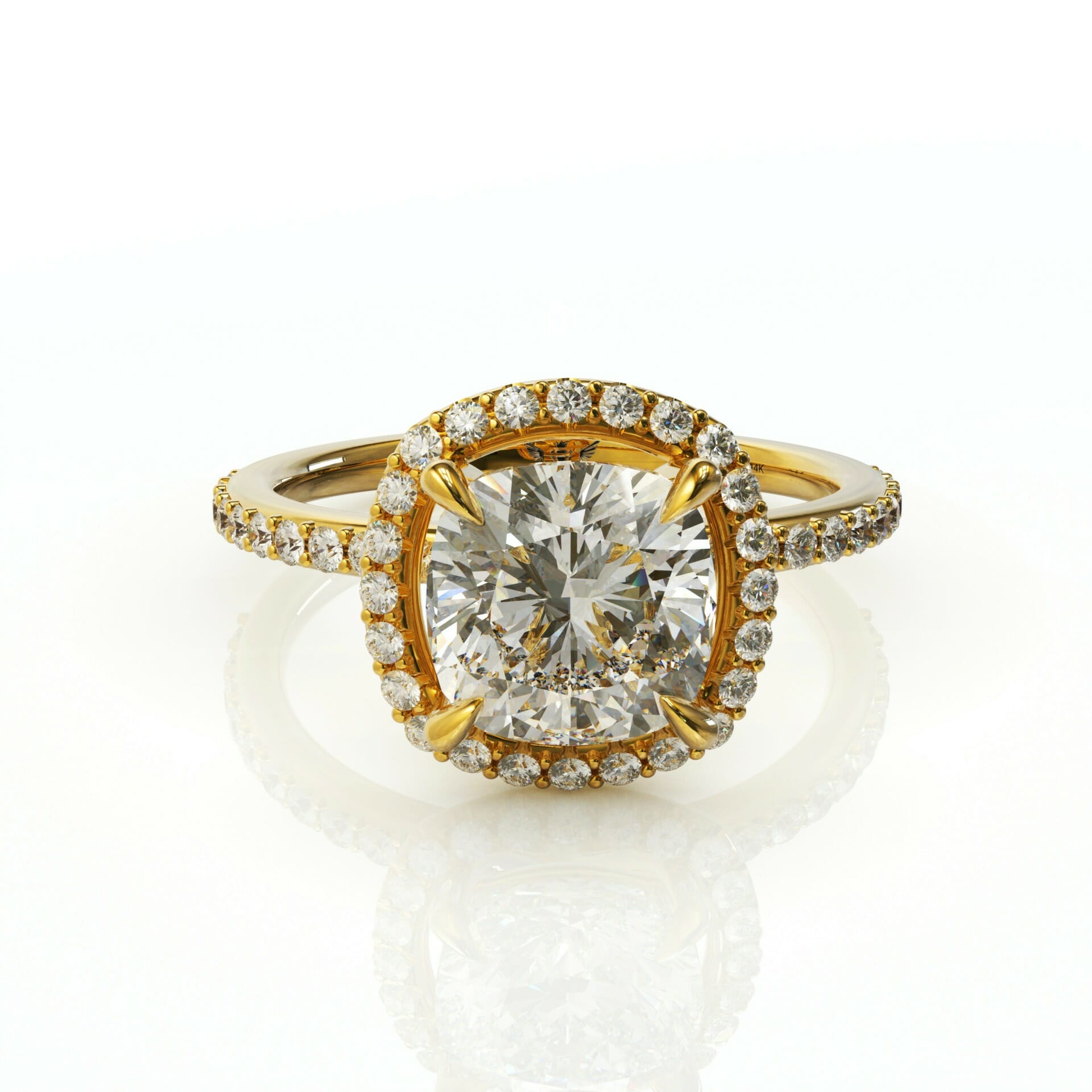 טבעת קלאסית יהלומים