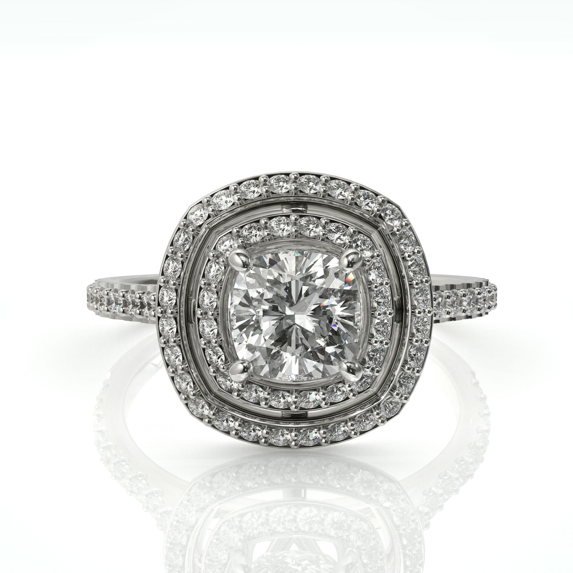 טבעת אירוסין יהלומים לאישה דגם: אמה