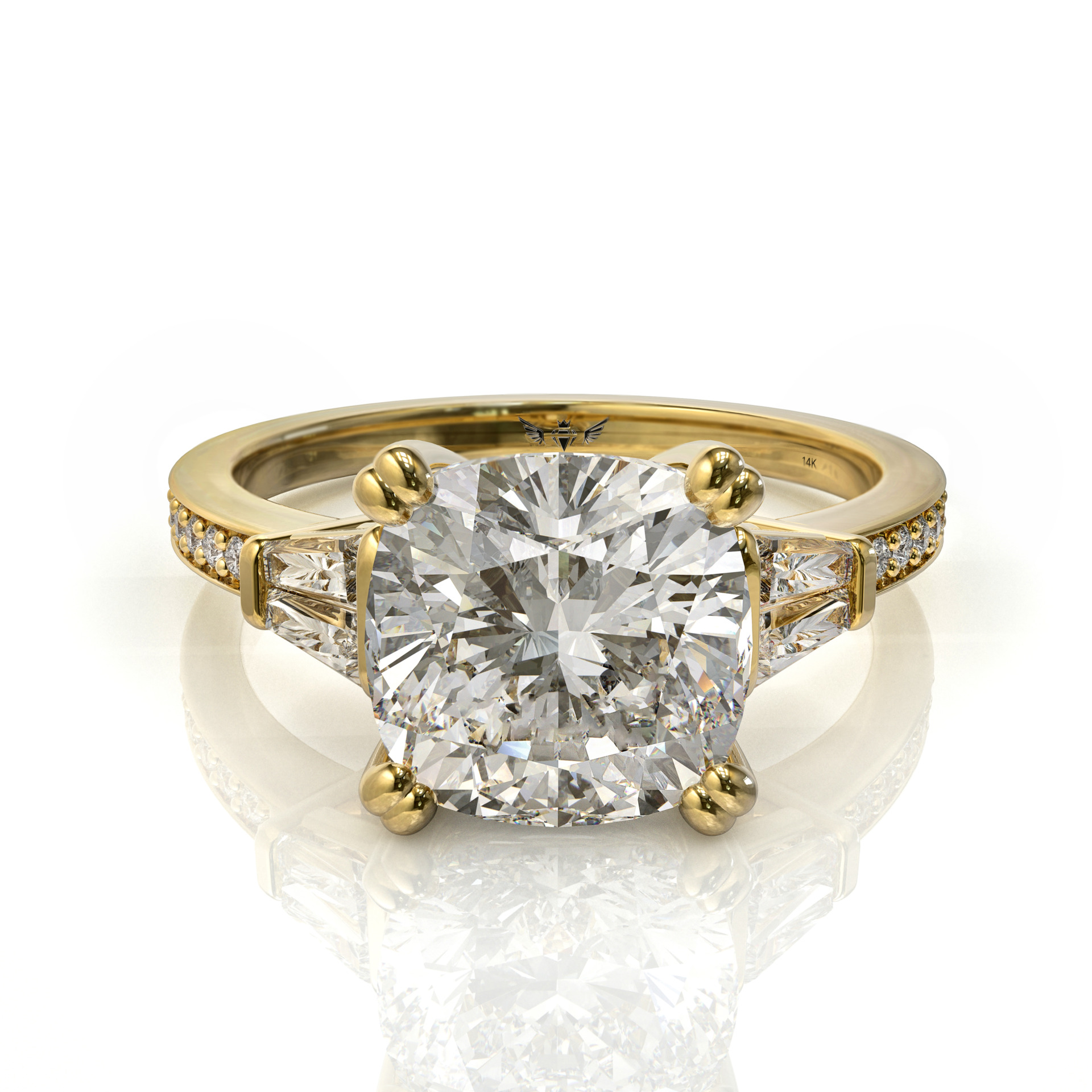 טבעת מיוחדת משובצת יהלומים דגם: Shahar