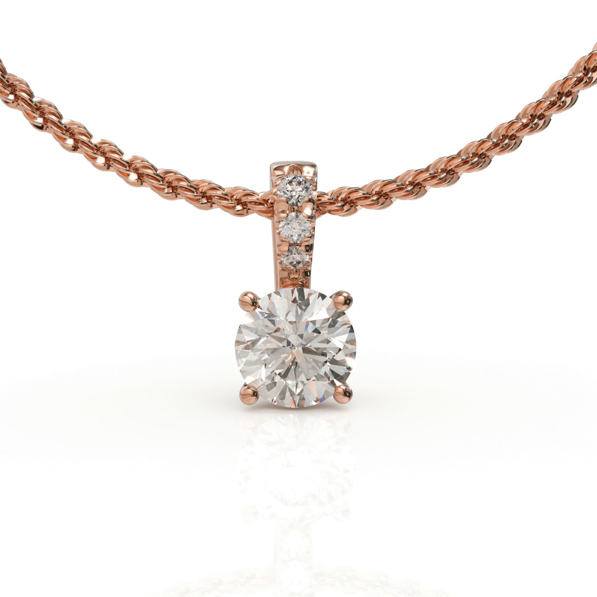 שרשרת קלאסית משובצת יהלומים טבעיים דגם: Holland