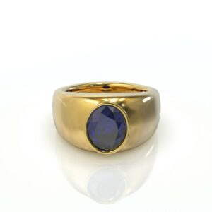 טבעת לגבר אבן חן ספיר דגם: Robert