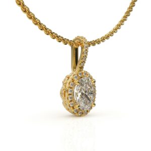 שרשרת מיוחדת משובצת יהלומים טבעיים דגם: Atlanta