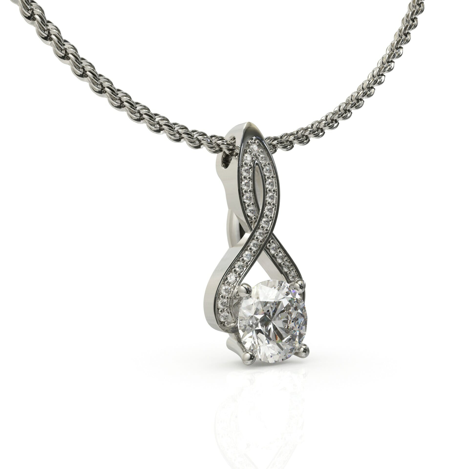 שרשרת זהב ותליון יהלומים מיוחד דגם: Rio de Janeiro