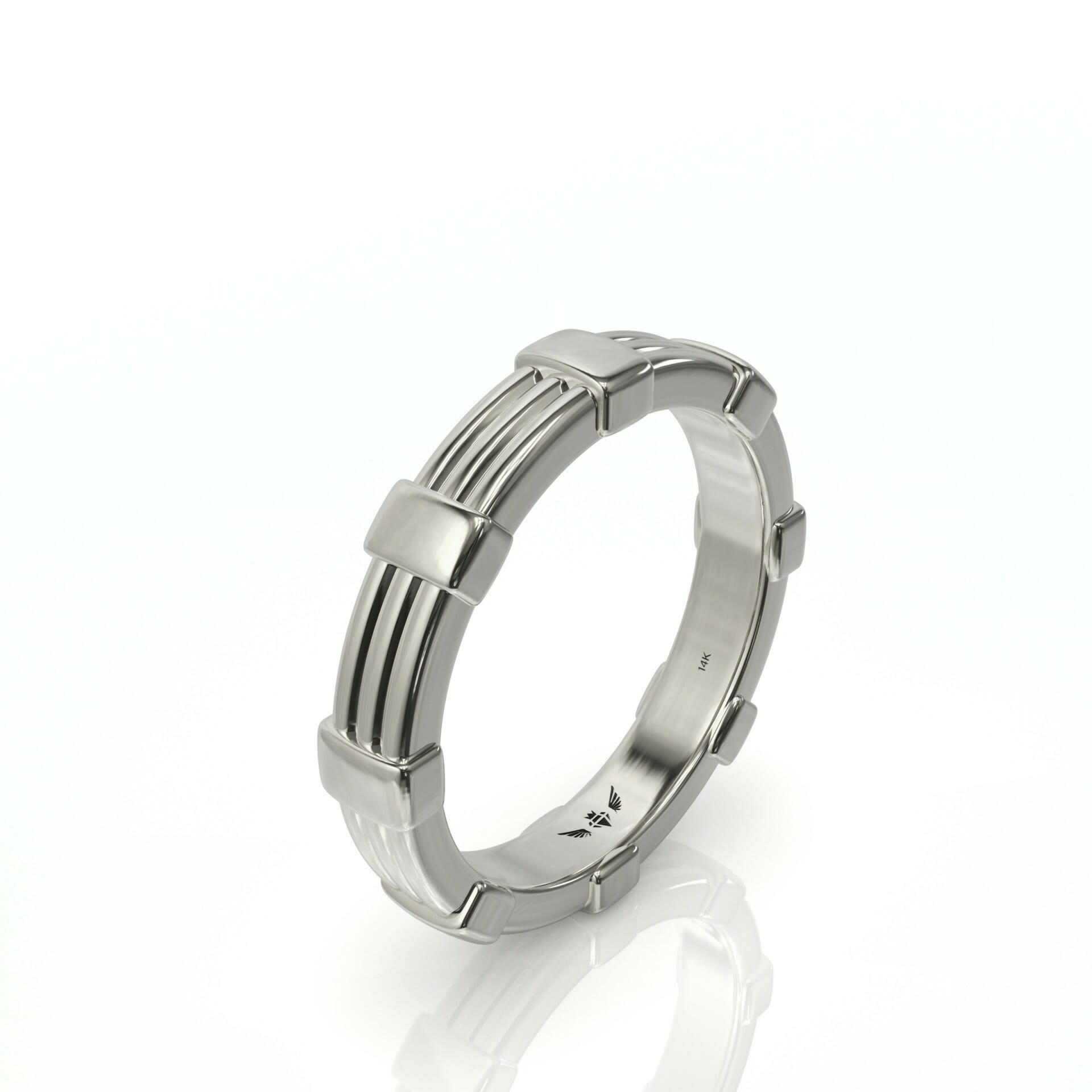 טבעת לגבר זהב 14 קראט דגם: Rey