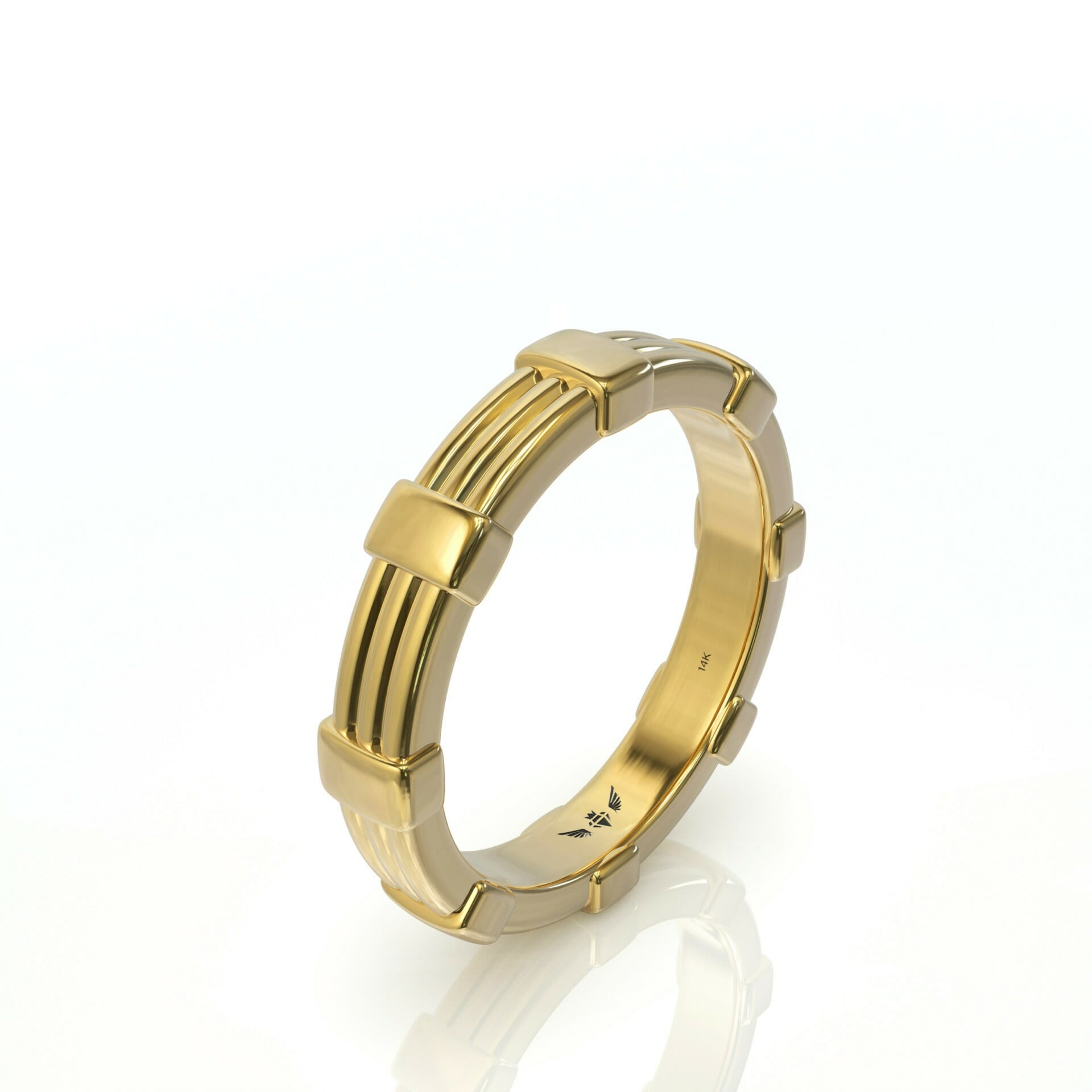 טבעת לגבר זהב 14 קראט דגם: Rey