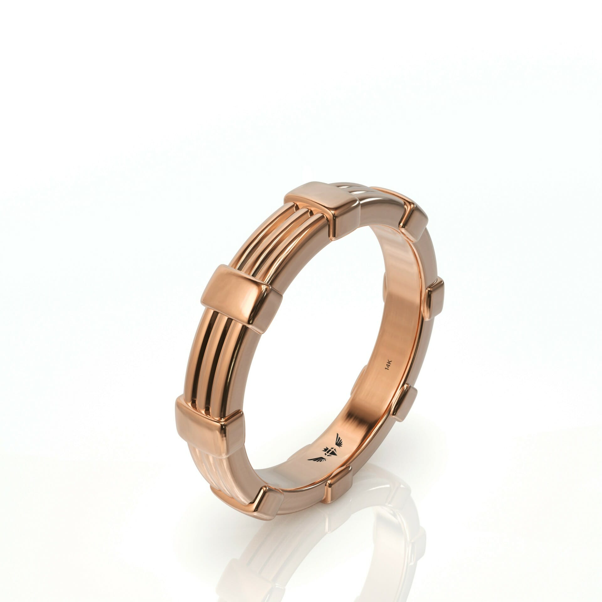 טבעת לגבר זהב 14 קראט דגם: Rey