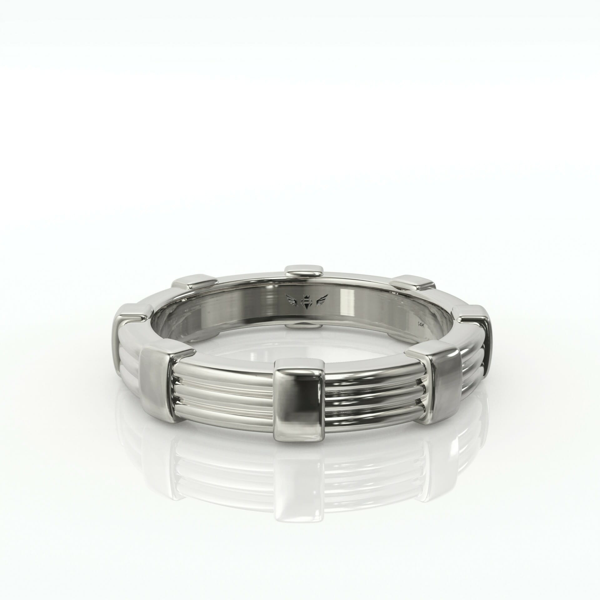 טבעת לגבר זהב 14 קראט דגם: Rey