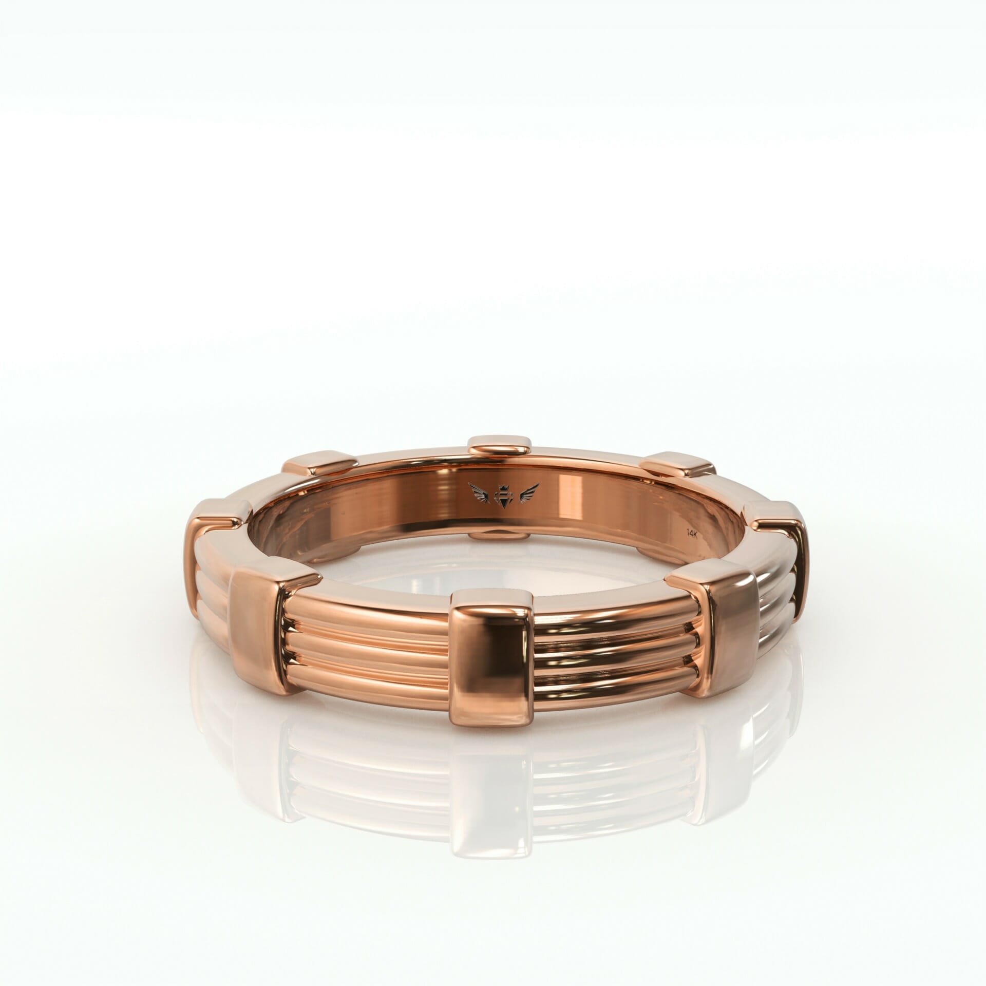 טבעת לגבר זהב 14 קראט דגם: Rey