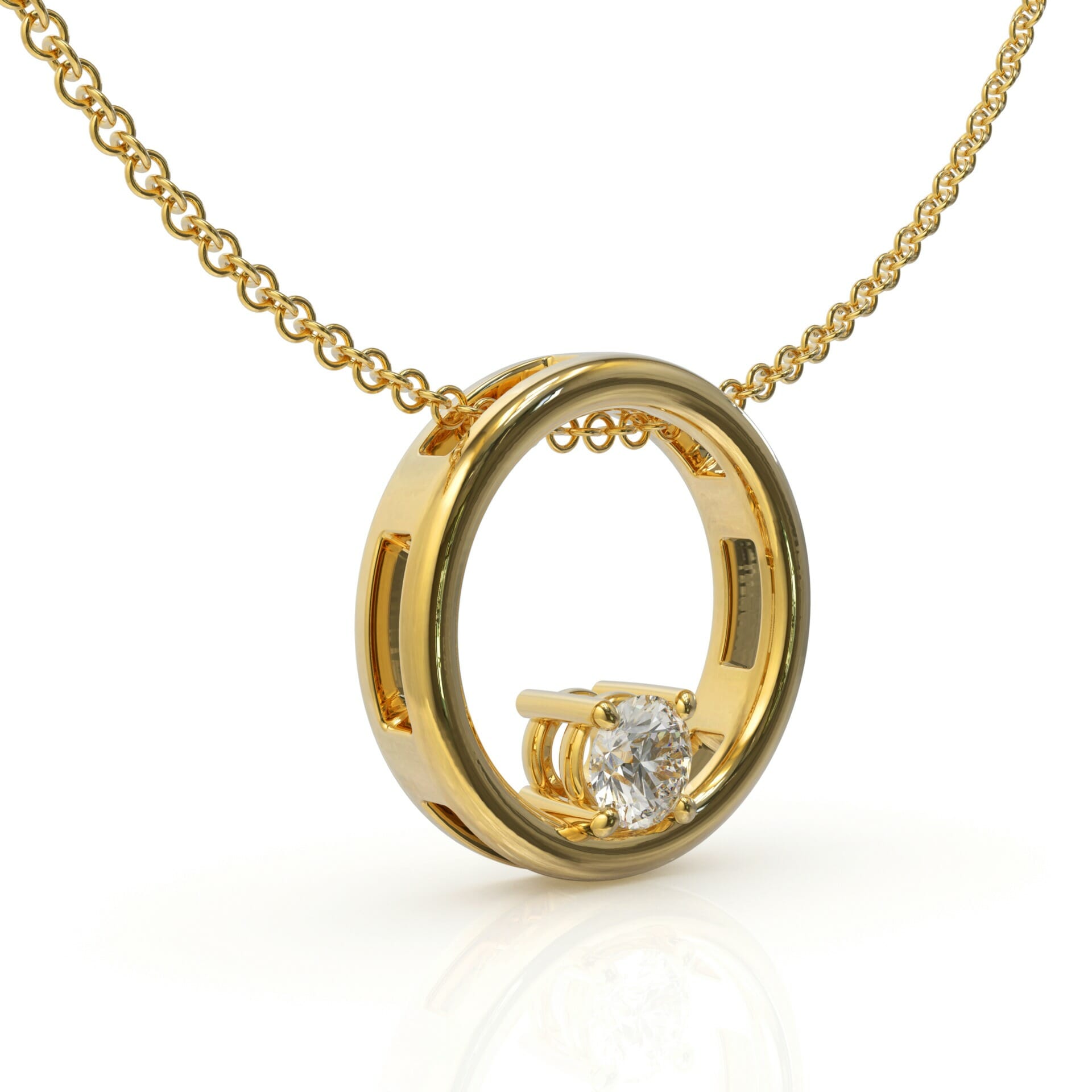 שרשרת יהלום צף דגם: Atlanta