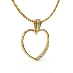 שרשרת לב יהלומים דגם: Sydney