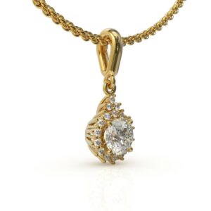 שרשרת זהב ותליון יהלומים דגם: Los Angeles