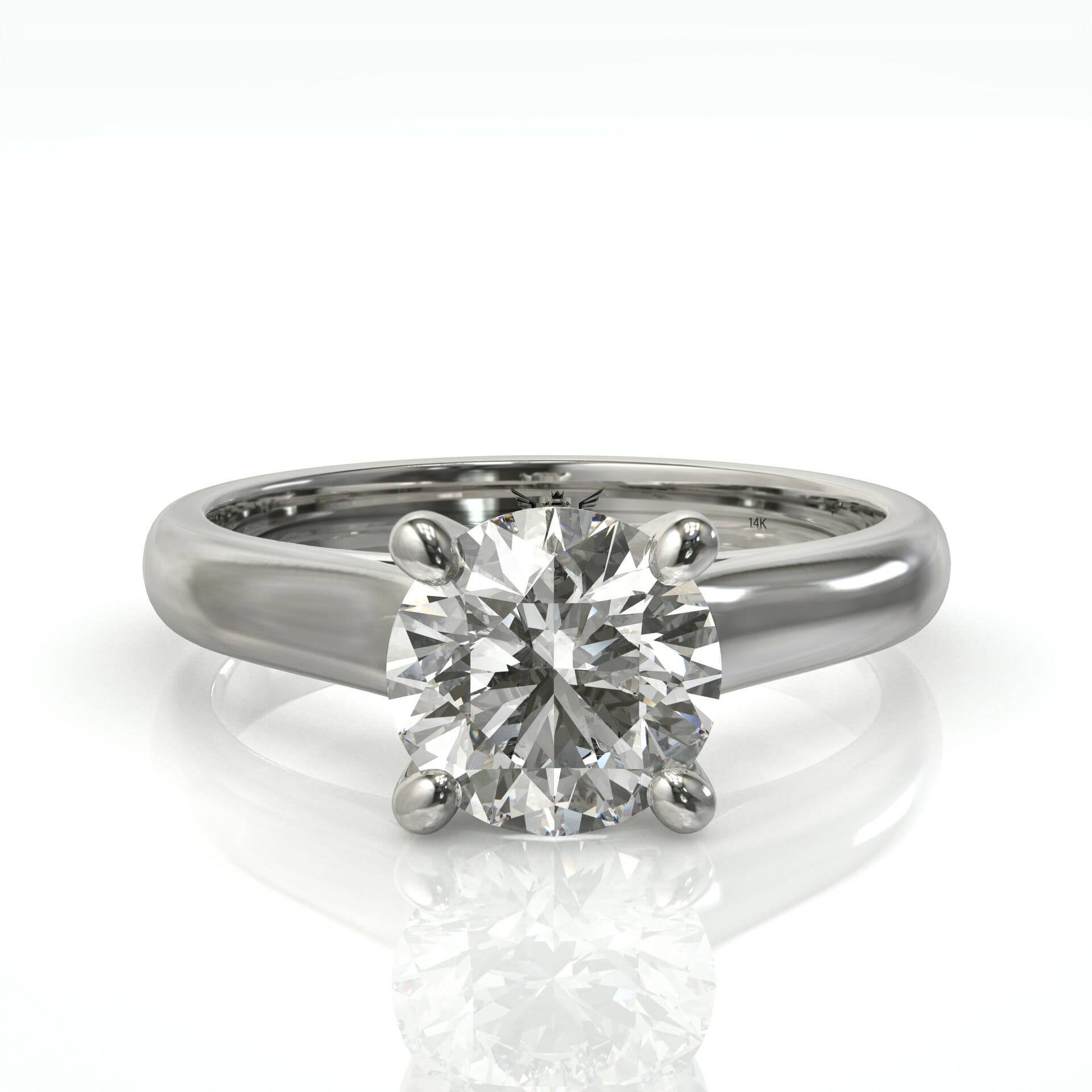 טבעת סוליטר זהב ויהלומים מושלמת להצעת נישואין דגם: ירדן