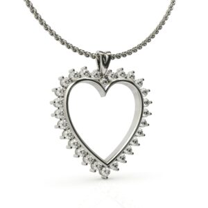 תליון לב יהלומים יוקרתי במיוחד דגם: Prague