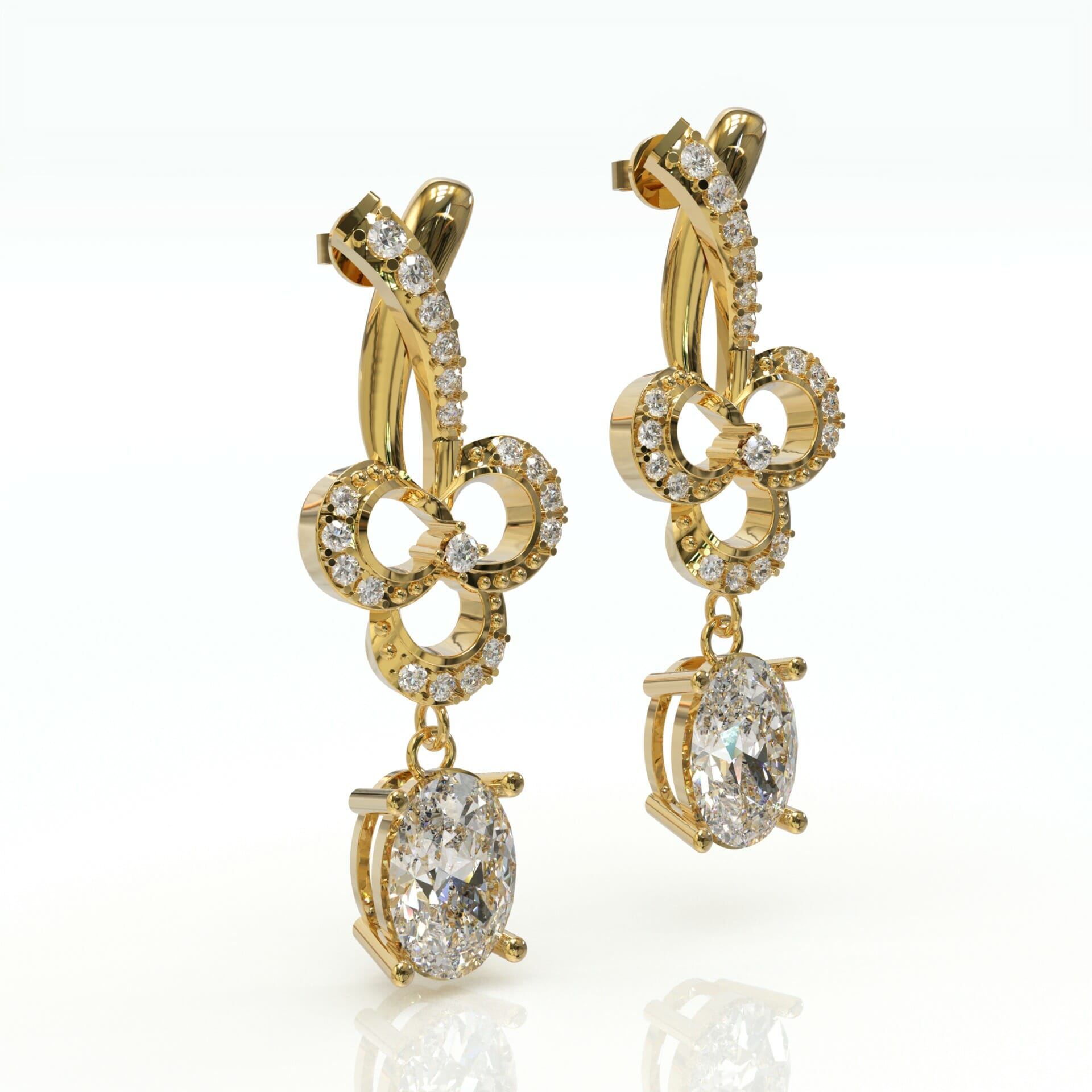 עגילים לכלה בעיצובים ייחודים דגם: Sydney