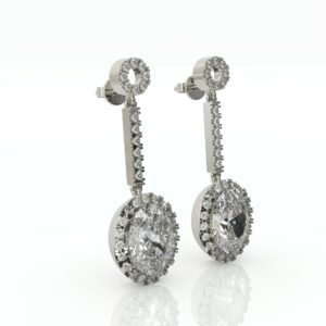 עגילים לכלה וערב יפיפיים דגם: Opal